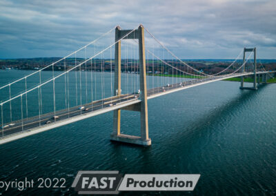 Professionelle dronefotos af den ny Lillebæltsbro